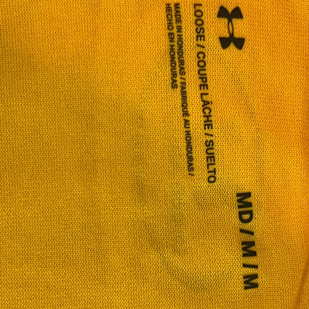 Under Armour Men's Yellow Graphic T-Shirt Stone Ridge M - Picture 4 of 5